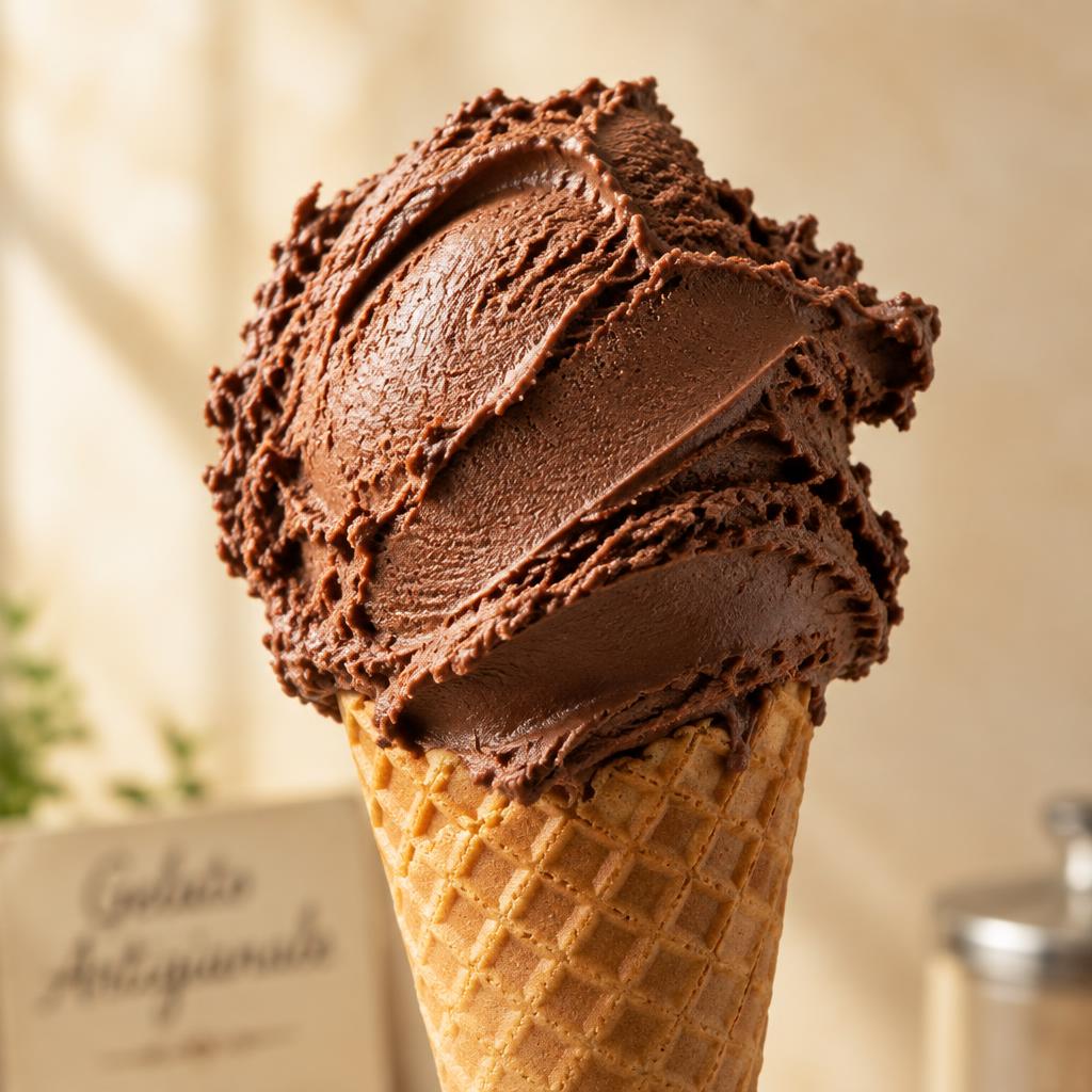 Gelato Cioccolato Fondente — Fresh Gelato Caffe Gdańsk