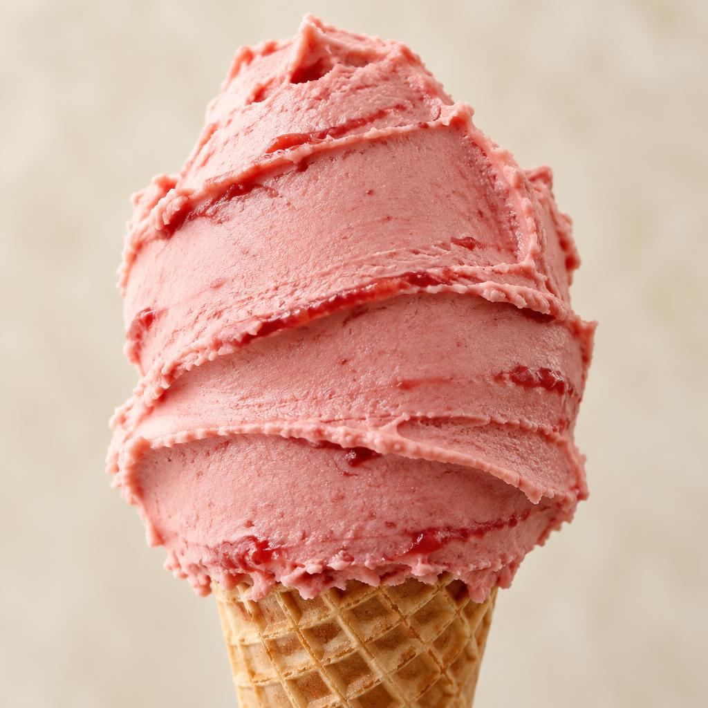 Strawberry sorbet gelato — Fresh Gelato Caffè Gdańsk