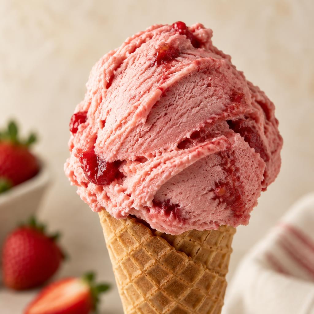 Gelato Fragola — Fresh Gelato Caffe Gdańsk
