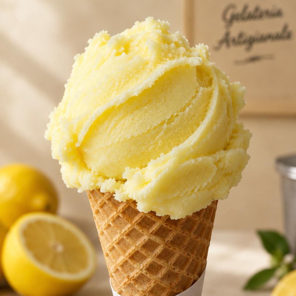 Gelato Limone — Fresh Gelato Caffe Gdańsk