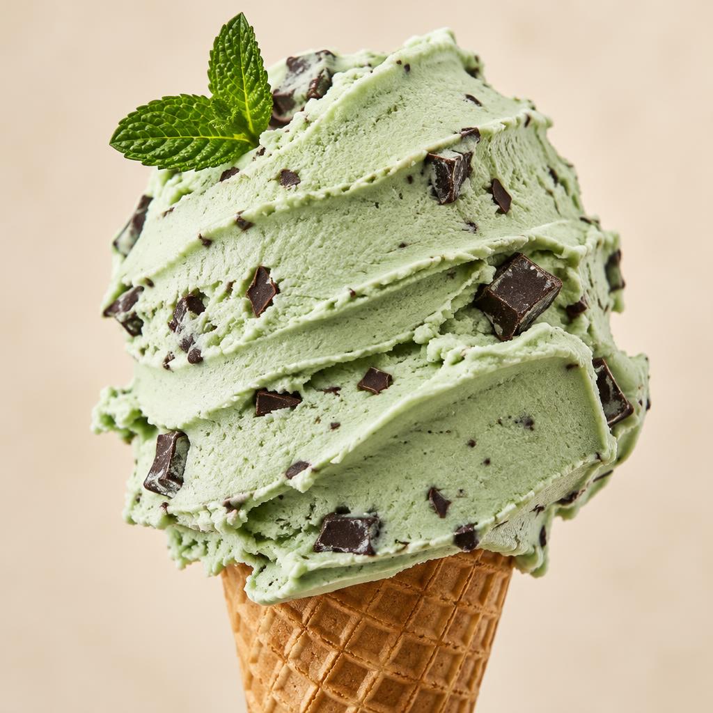 Mint chocolate gelato — Fresh Gelato Caffè Gdańsk