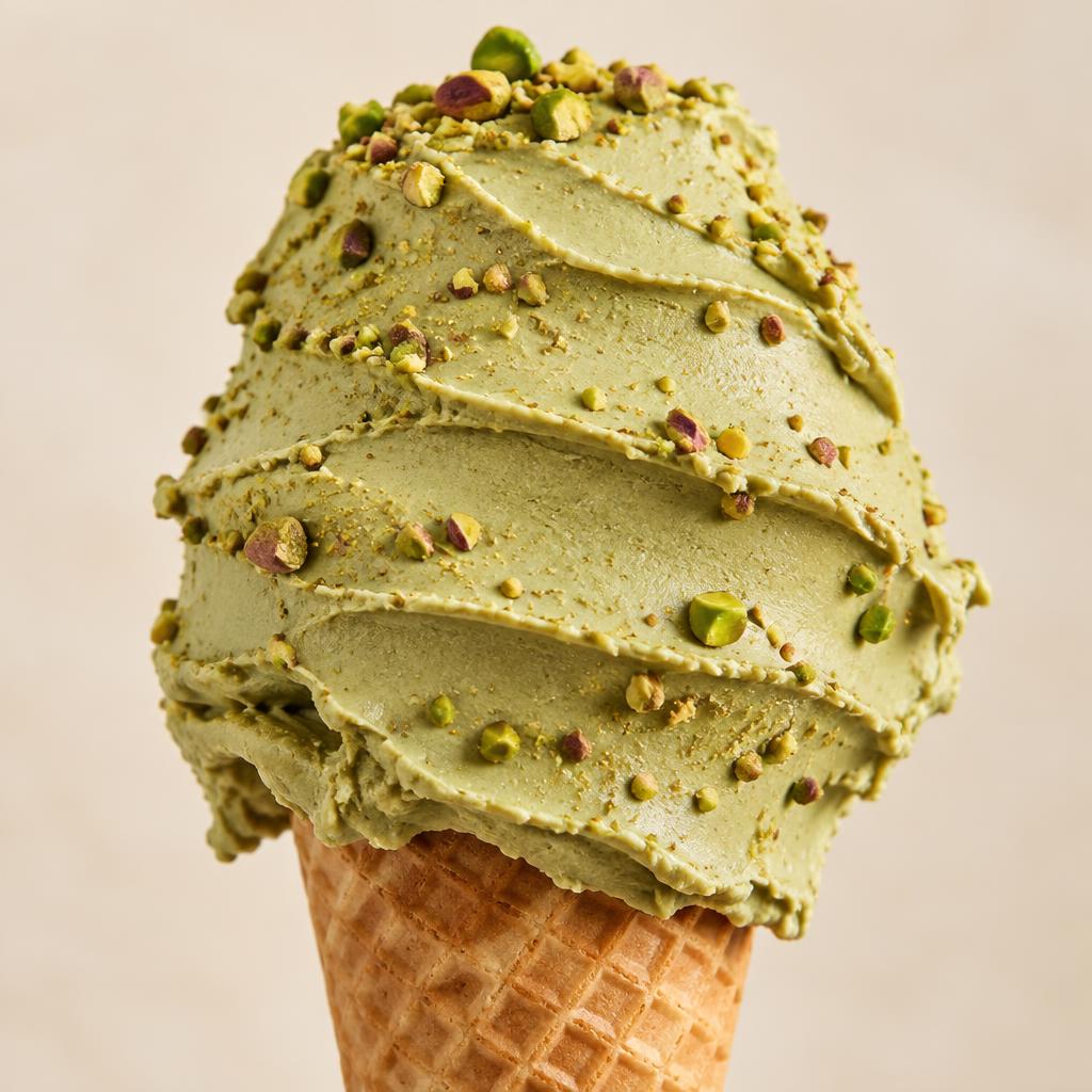 Dubai pistachio gelato — Fresh Gelato Caffè Gdańsk
