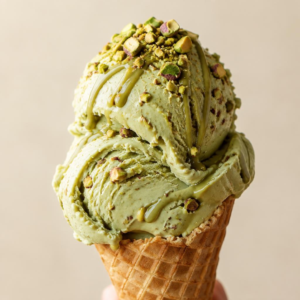 Gelato Pistacja Dubajska — Fresh Gelato Caffe Gdańsk