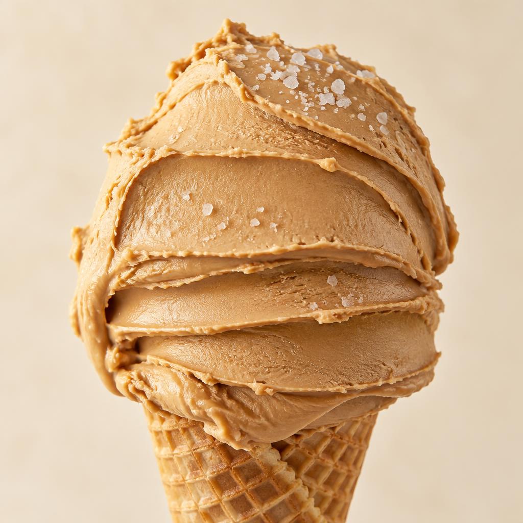 Salted caramel gelato — Fresh Gelato Caffè Gdańsk