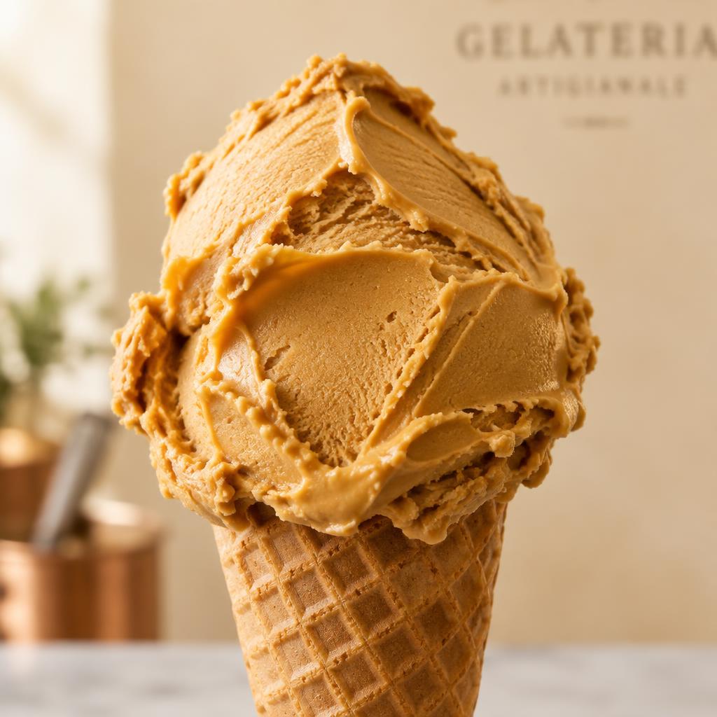 Gelato Słony karmel — Fresh Gelato Caffe Gdańsk
