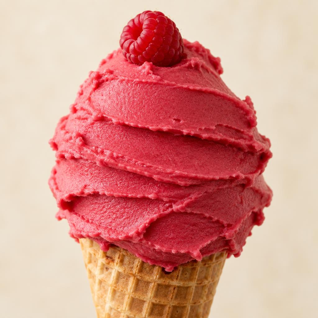 Raspberry sorbet gelato — Fresh Gelato Caffè Gdańsk
