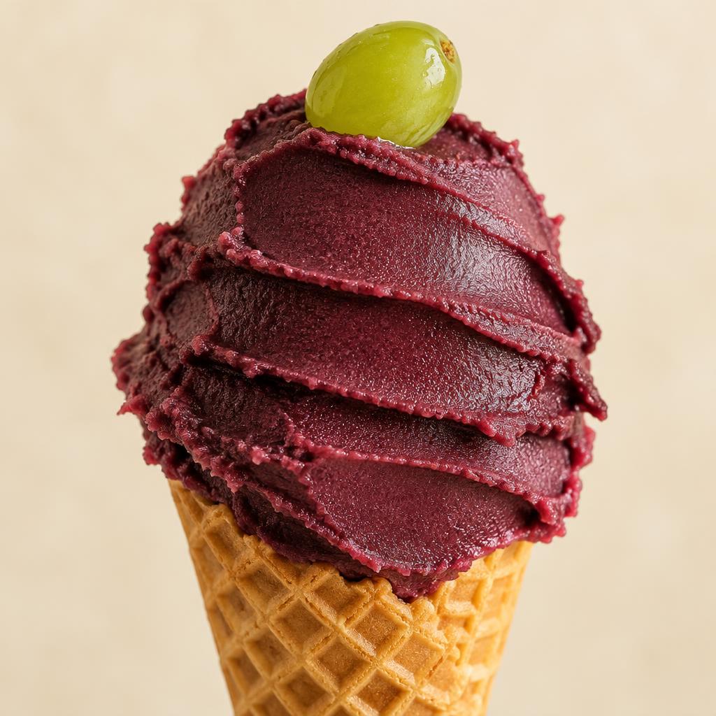 Grape sorbet gelato — Fresh Gelato Caffè Gdańsk