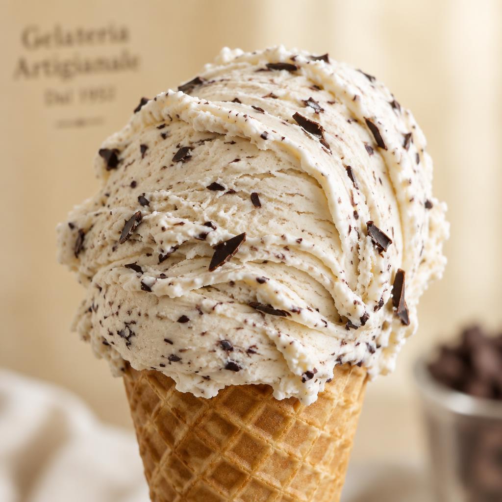 Gelato Stracciatella — Fresh Gelato Caffe Gdańsk