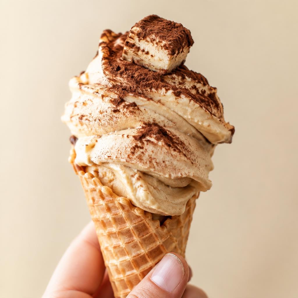 Gelato Tiramisu Mascarpone — Fresh Gelato Caffe Gdańsk