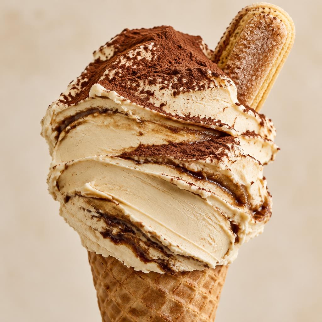 Tiramisu Zabajone gelato — Fresh Gelato Caffè Gdańsk